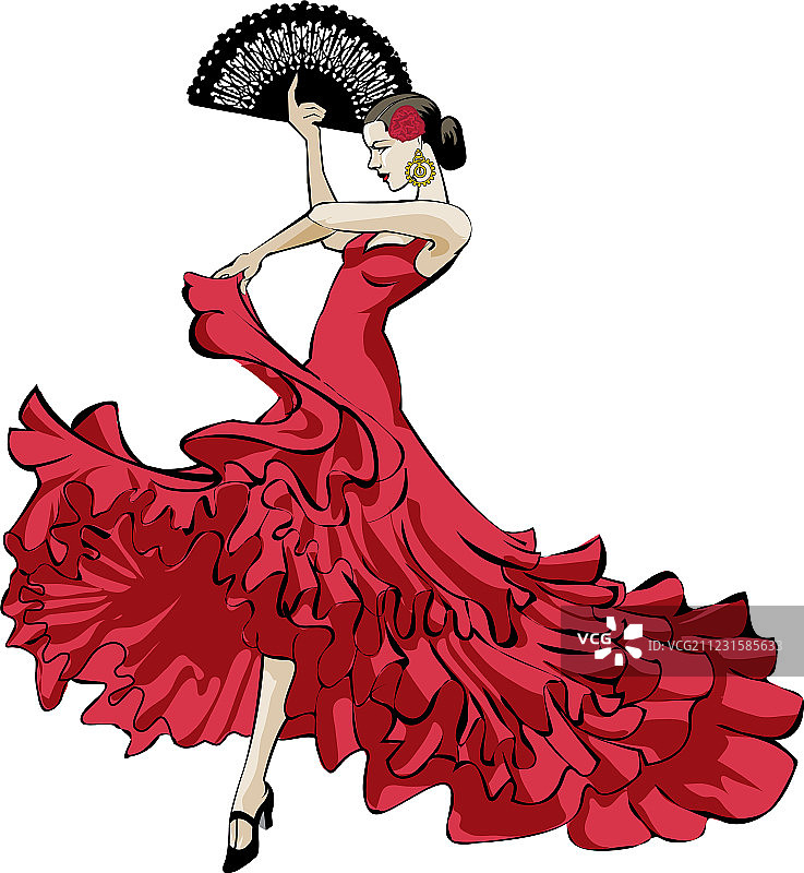 弗拉明戈舞者图片素材