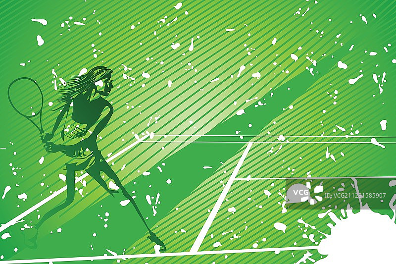 网球插画图片素材