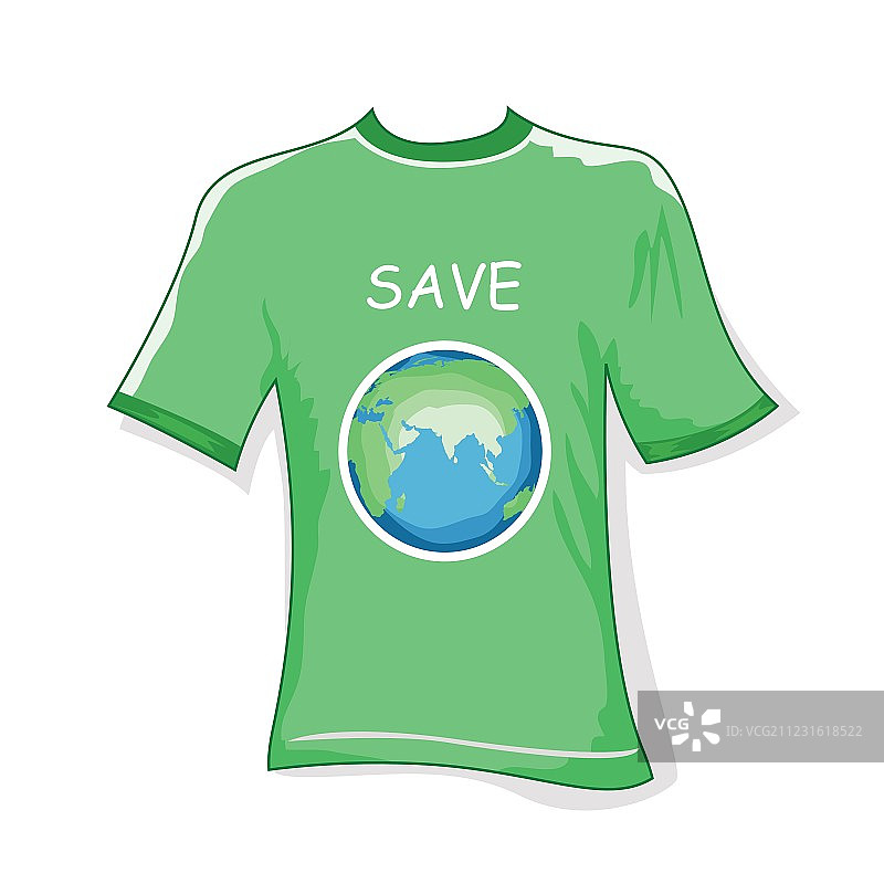 拯救地球T恤图片素材