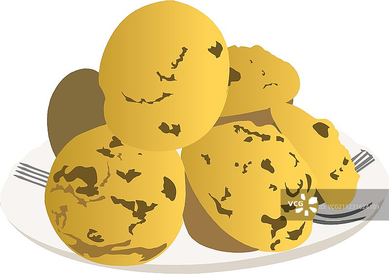 巧克力曲奇松饼图片素材