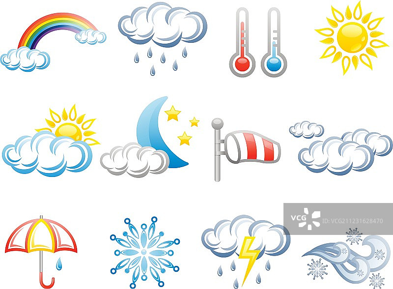 天气图标设置图片素材