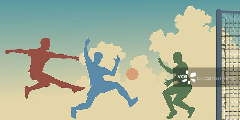 球门区行动图片素材