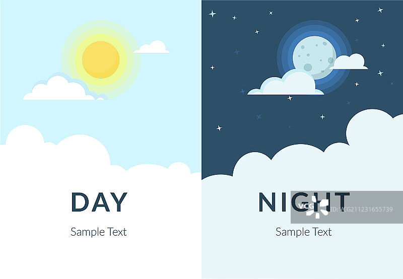 日月同辉的半日夜景图片素材