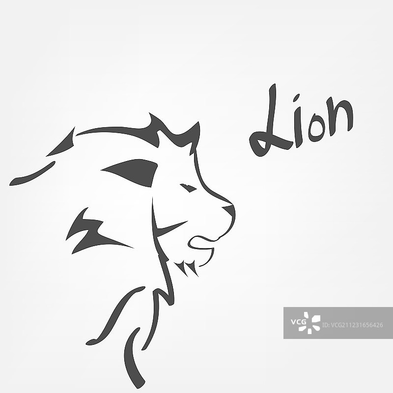 狮子的头图片素材