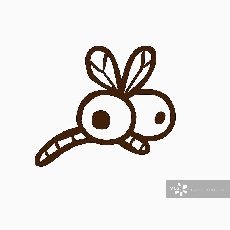 手绘苍蝇图片素材