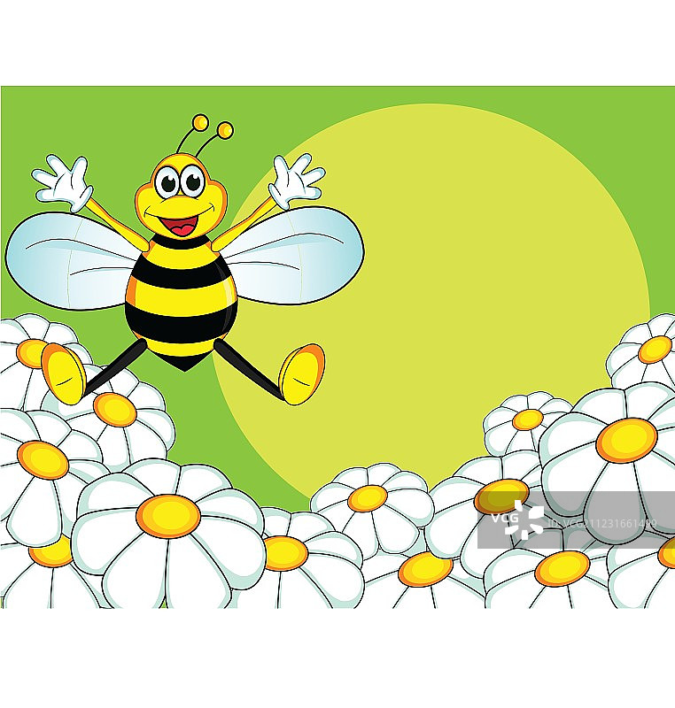 蜜蜂与花朵图片素材