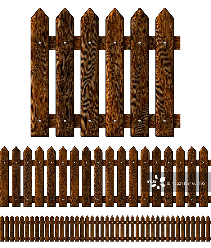 无缝木栅栏图片素材