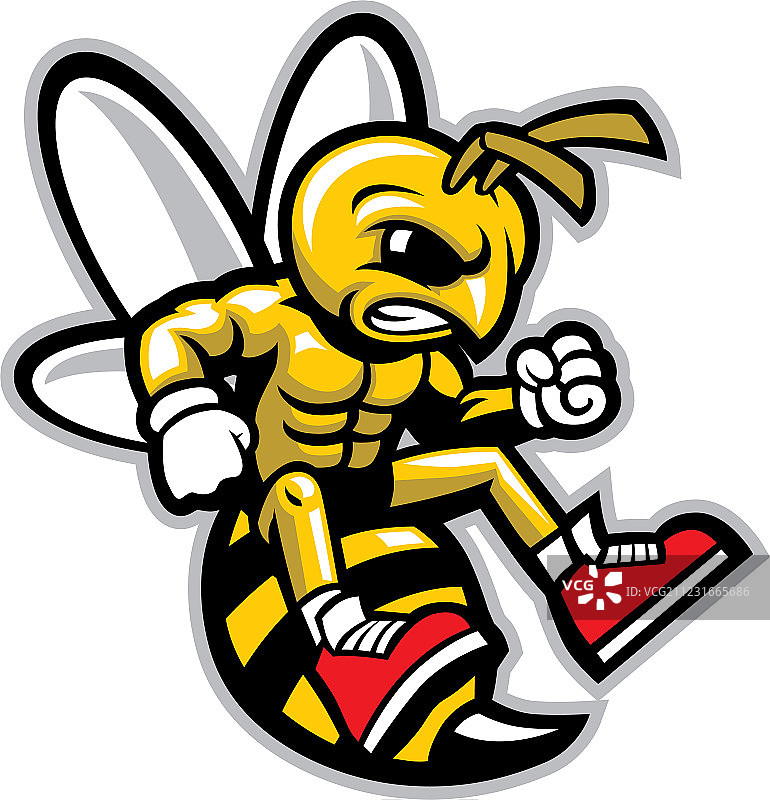 大黄蜂吉祥物图片素材