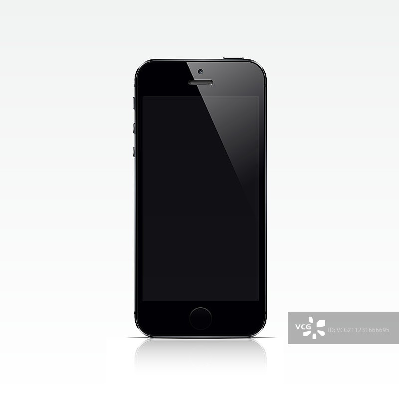 白色背景下的智能手机图片素材
