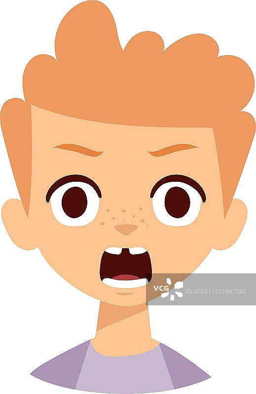 红发男孩图片素材