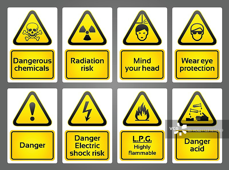 警示标签图片素材