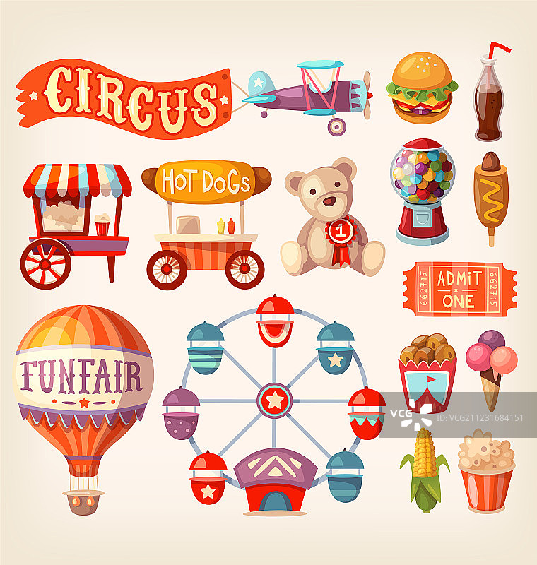 趣味游乐场图标图片素材