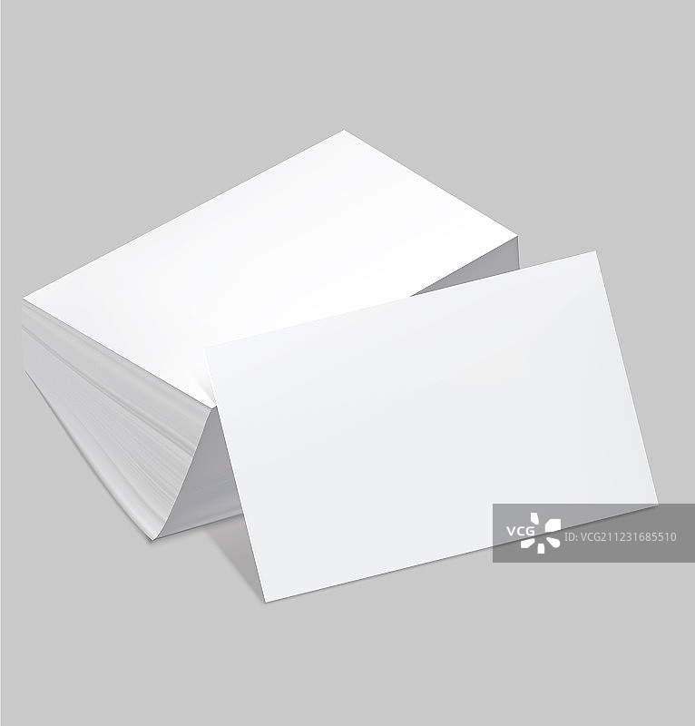 一摞空白名片图片素材