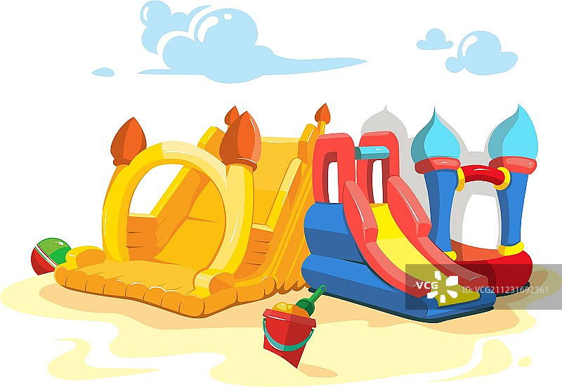 充气城堡图片素材