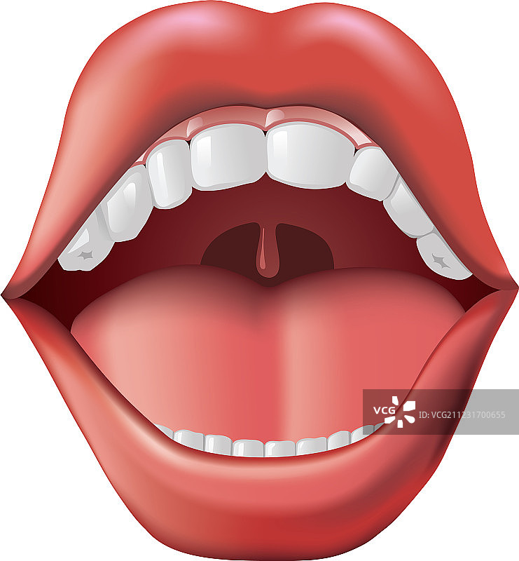 张开的嘴图片素材