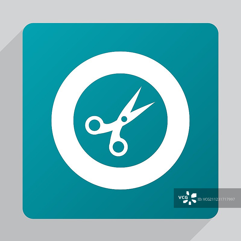 扁平风格剪刀图标图片素材