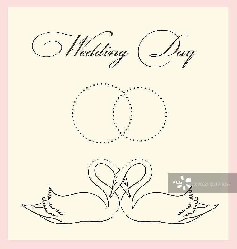 婚礼卡片图片素材