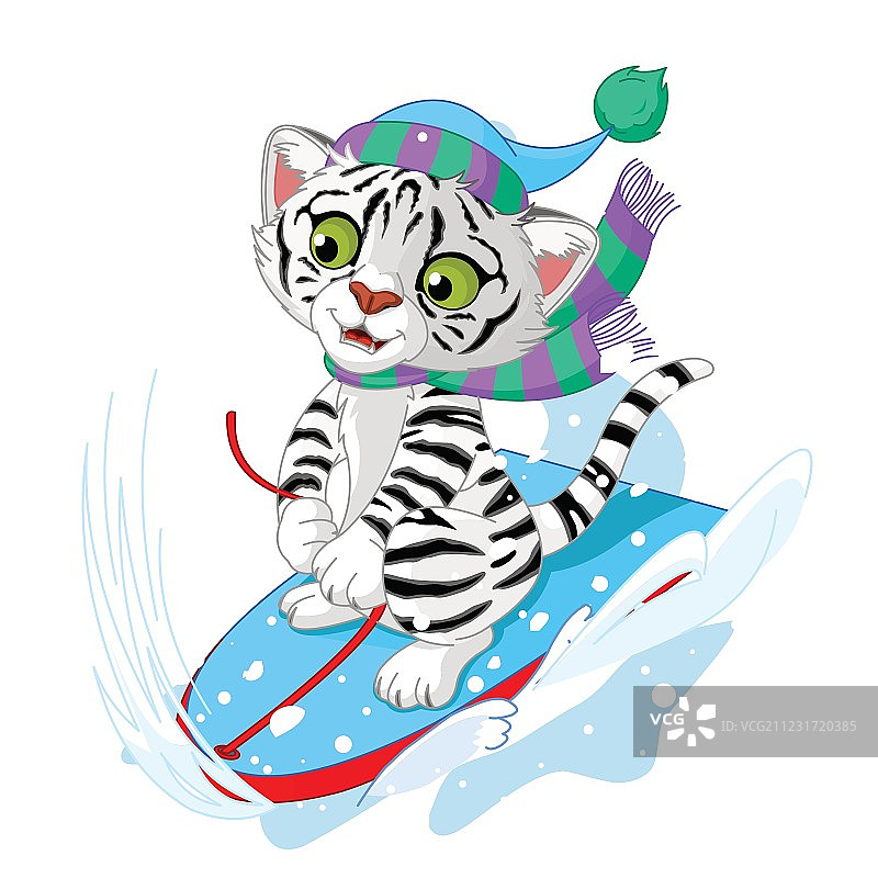 趣味老虎快餐图片素材