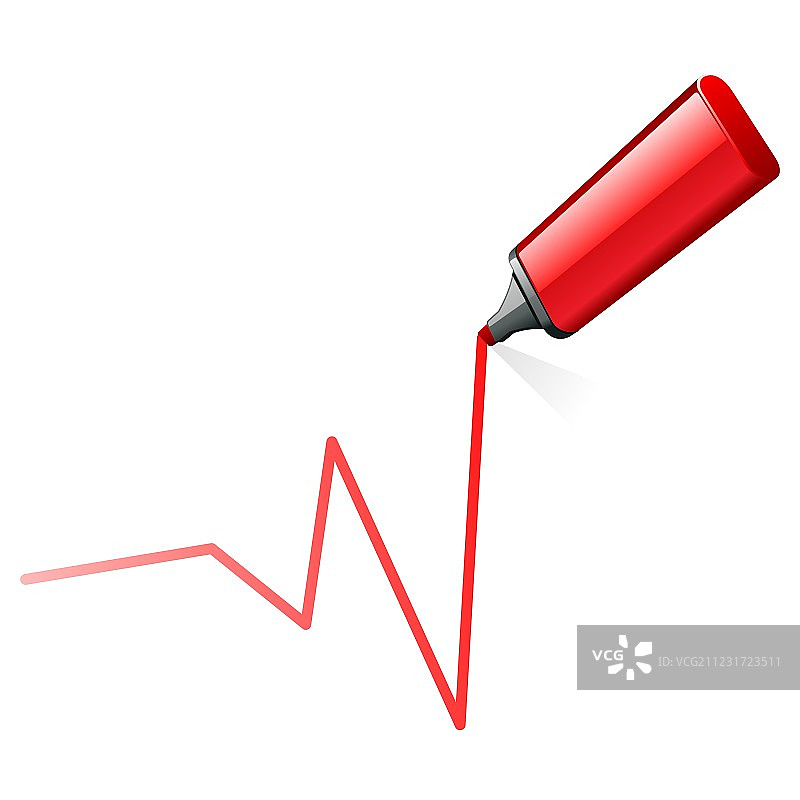 荧光笔绘制图表图片素材