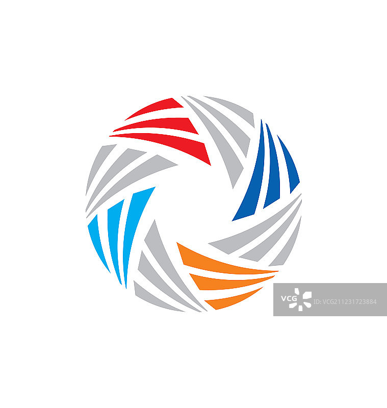 圆形抽象科技标志图片素材