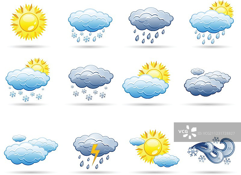 天气图标设置图片素材
