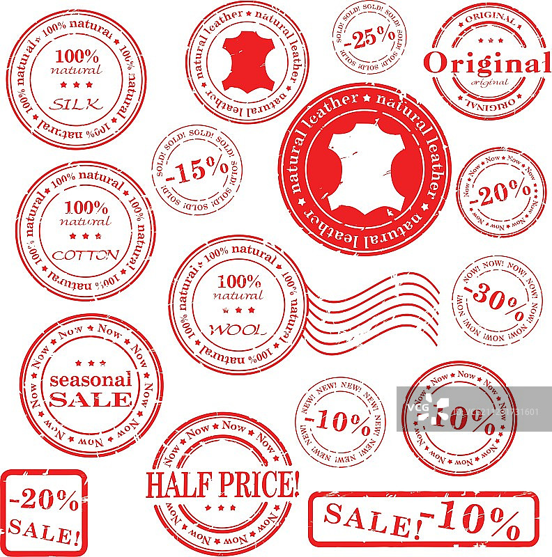 促销印章合集图片素材