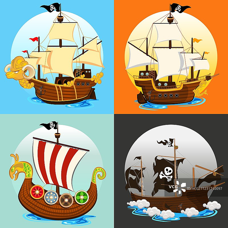 海盗船合集图片素材