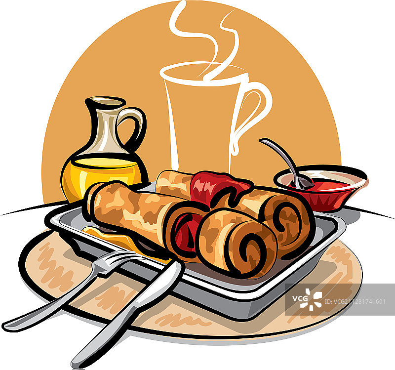 果酱煎饼图片素材