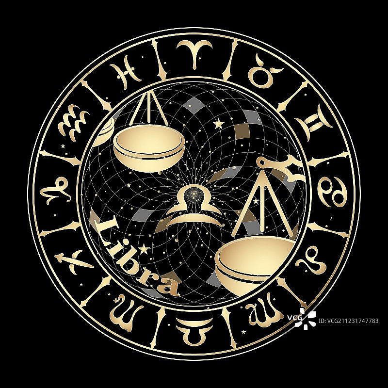 金色十二生肖标志图片素材