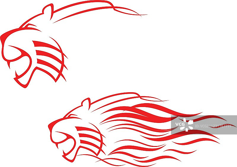 老虎标志图片素材