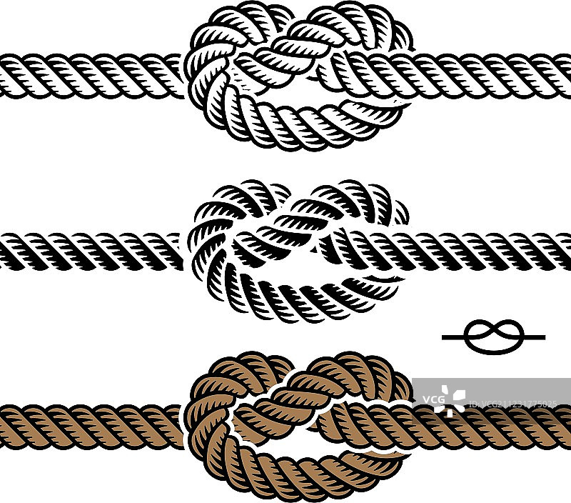 黑色绳结符号图片素材