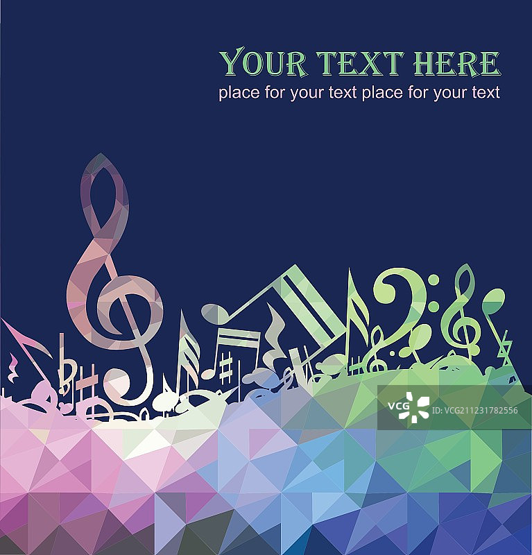 彩色音乐背景图片素材