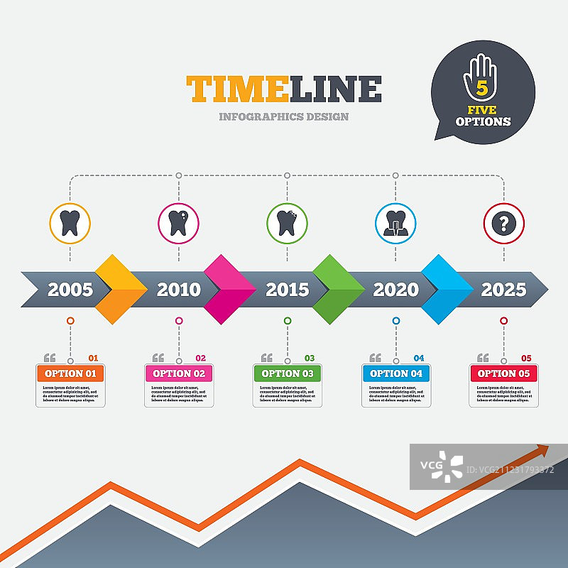 牙科护理图标：龋齿和牙种植体图片素材