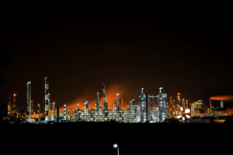 韩国大田工业区夜景图片素材