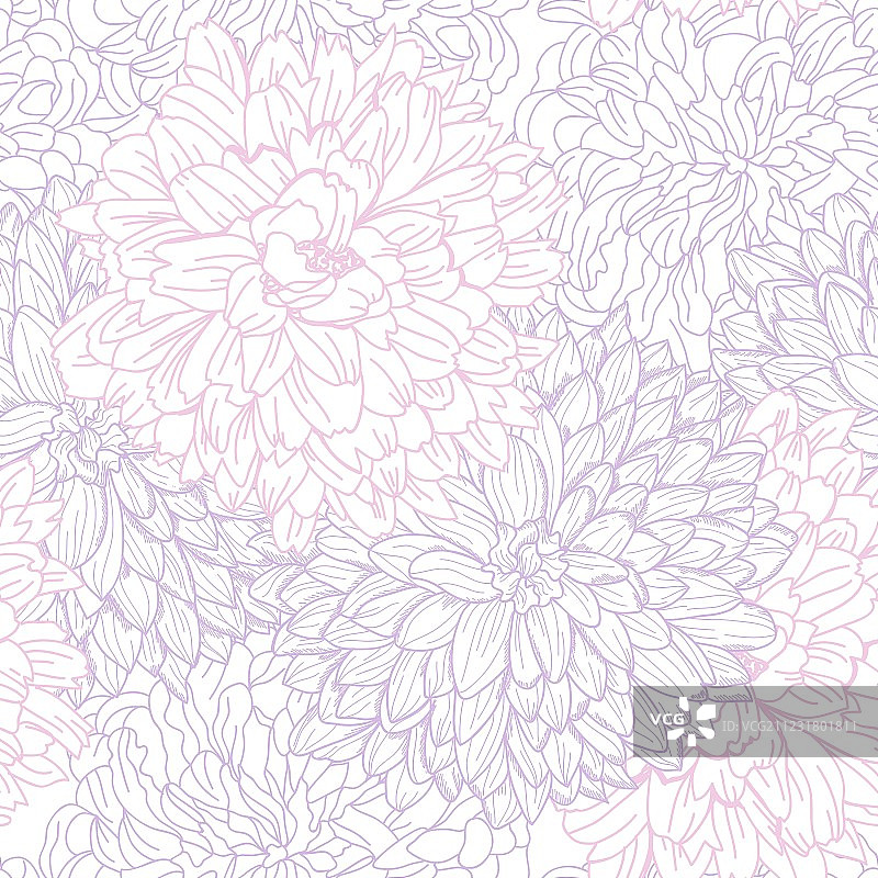 花卉无缝模式图片素材