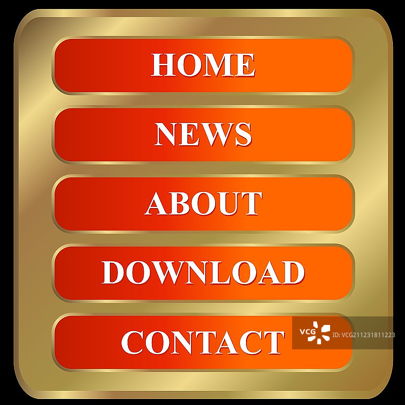 网页菜单按钮图片素材