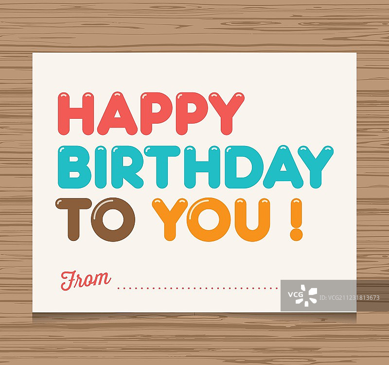 生日快乐祝福卡片图片素材