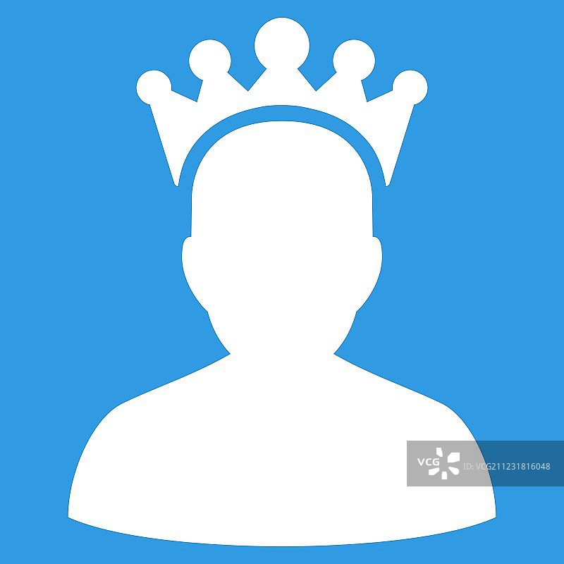 竞赛成功双色图标中的国王图标图片素材