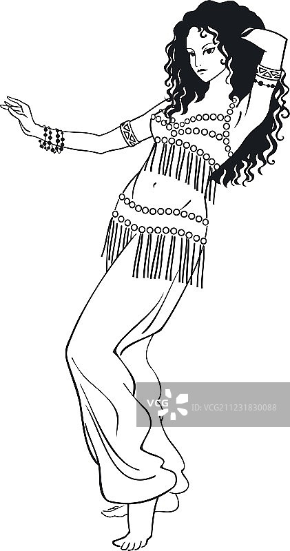 肚皮舞者图片素材