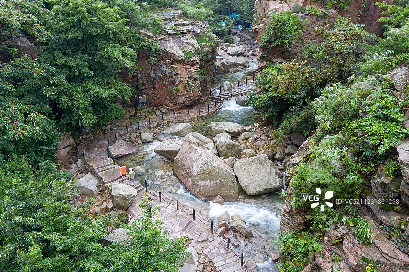 青岛崂山北九水风景区图片素材