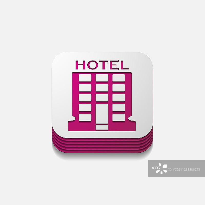 方块按钮酒店图片素材