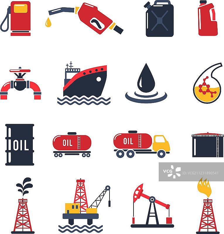 石油工业图标集图片素材