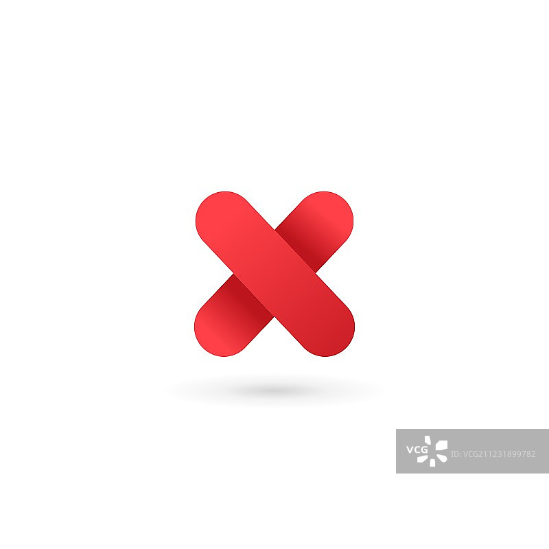 字母X数字10标志图标设计模板图片素材