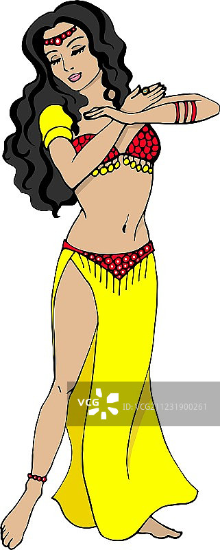 肚皮舞概念图片素材