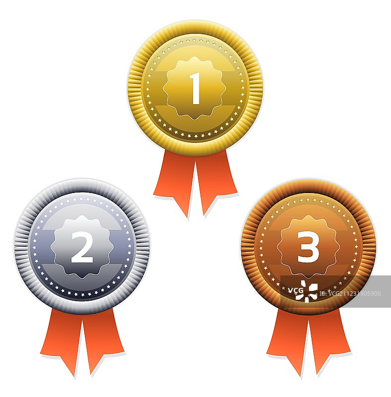 金银铜奖矢量素材 EPS10图片素材