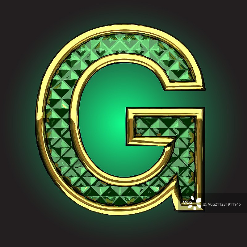 祖母绿金色雕塑图片素材