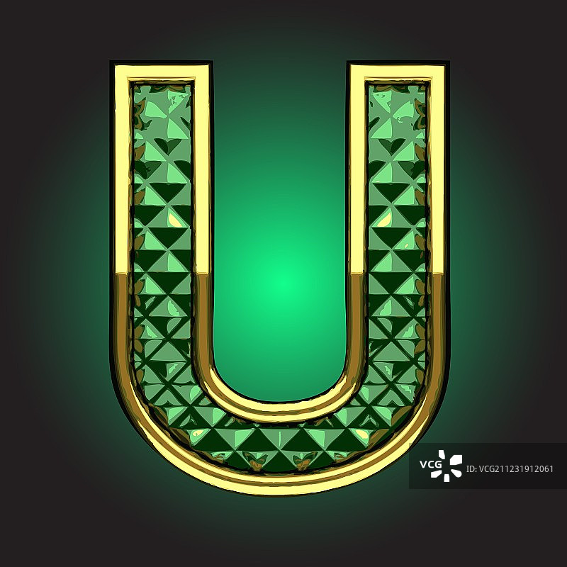 祖母绿金色雕塑图片素材