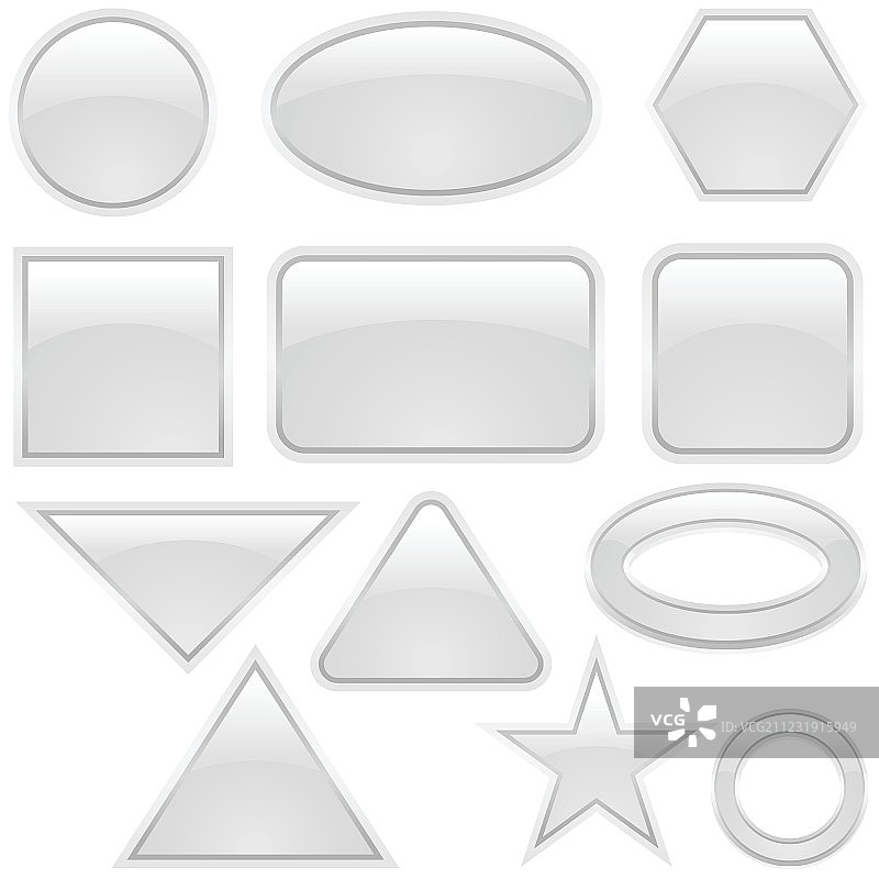 玻璃图标集图片素材