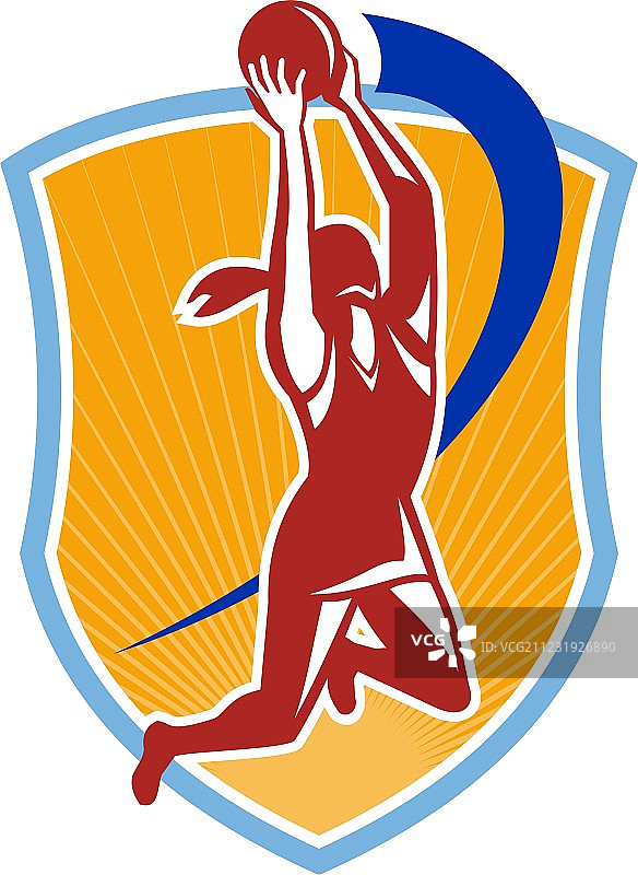 回弹球复古风格的网球运动员图片素材