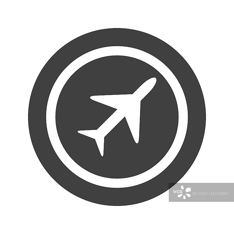 黑色圆形平面标志图片素材